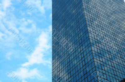 Office building over sky