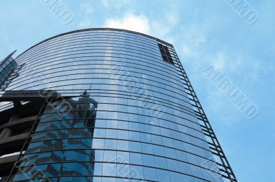 Office building over sky