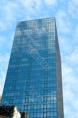 Office building over sky