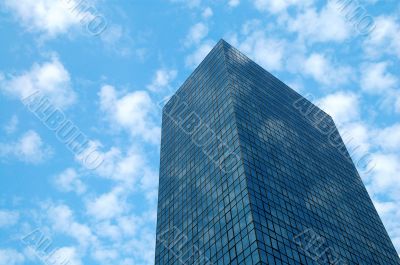 Office building over sky