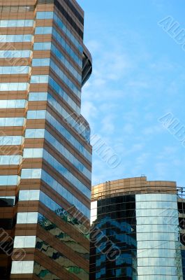 Office building over sky