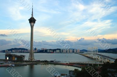 Panorama of Macau city