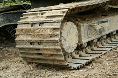 Backhoe tracks