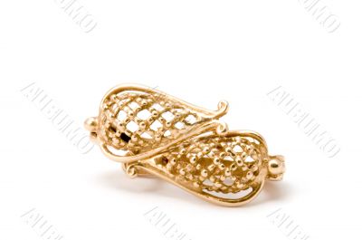 Golden ear-ring