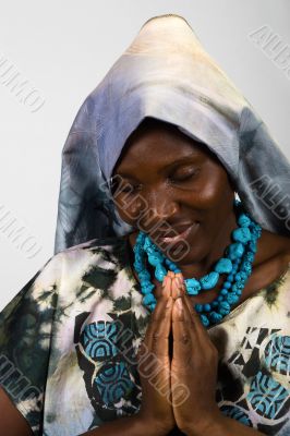 African Christian woman