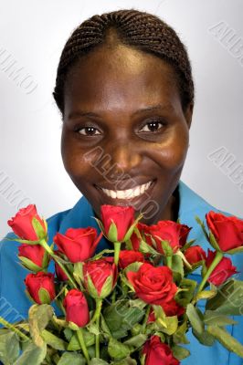 Valentine African girl