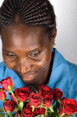 Valentine African girl