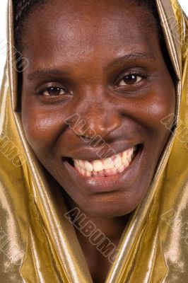 african golden woman