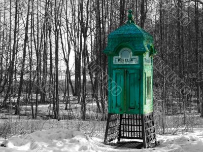 Aged phonebooth