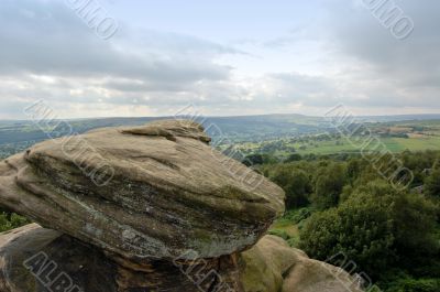 view over Dales from Brimham Rocks