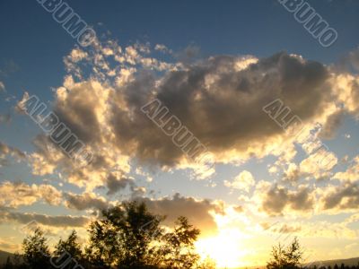 cloudy sunset