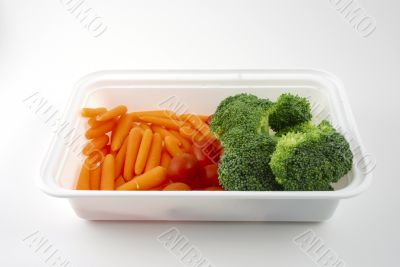 Tray of vegetables