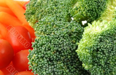 Tray of vegetables