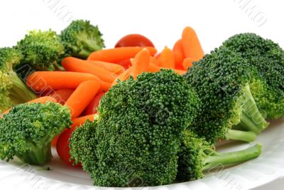 Tray of vegetables