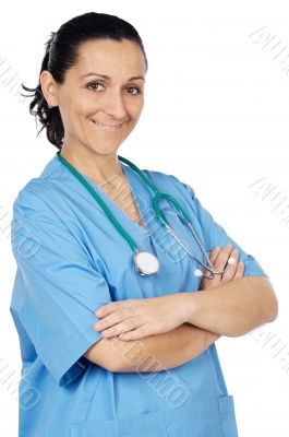 Attractive lady doctor