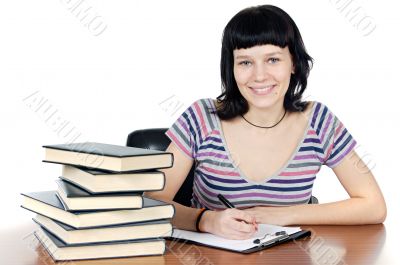 attractive girl student
