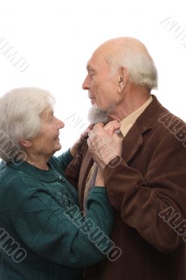 Senior couple dancing