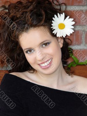 Beautiful girl laughing