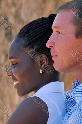 portrait interracial couple