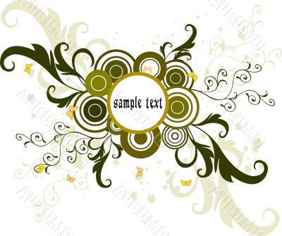 Abstract  floral background  - vector