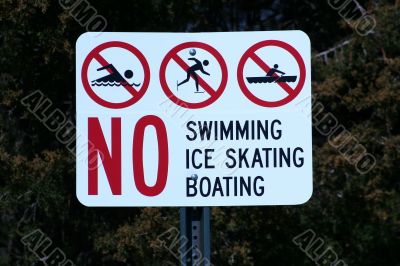 NO Swimming