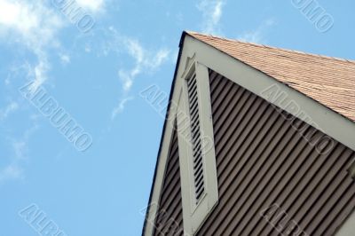 Building Roof Peak with sky