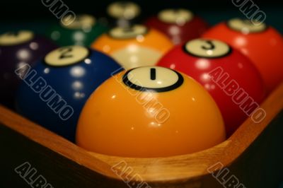 Racked Billiard Balls