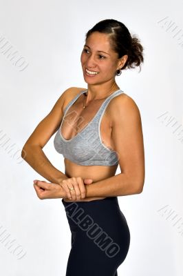 African fitness woman