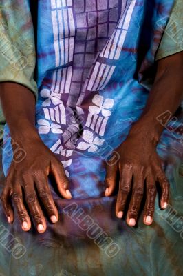 African hands portrait