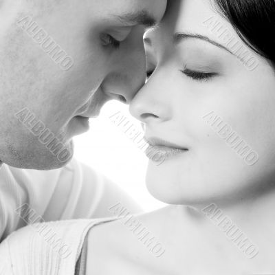 Girl and boy in love