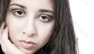Displeased Vietnamese girl