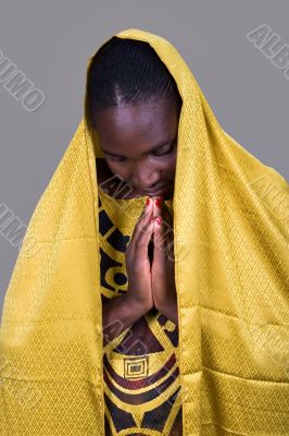 African Christian woman