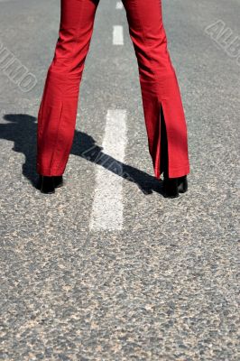 Young woman on the street