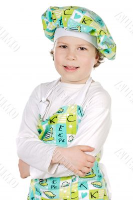 Adorable future cook