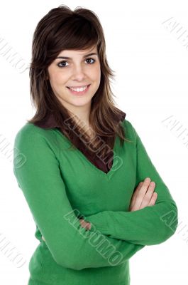 attractive young casual girl