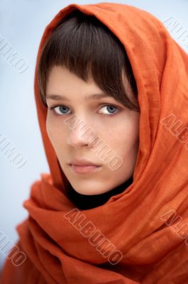 attractive woman with veil