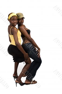 African girl`s couple