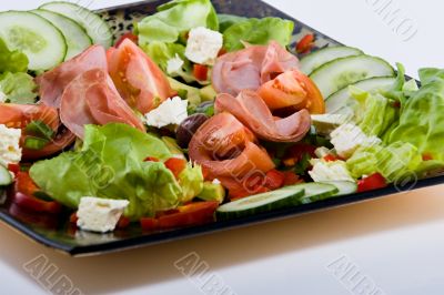 Smoked beef salad