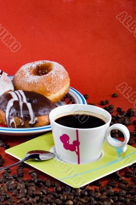Coffee and donuts