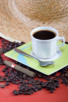 Coffee and cigar