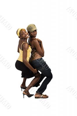 African girls couple
