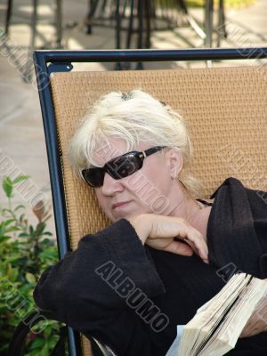 woman relaxing