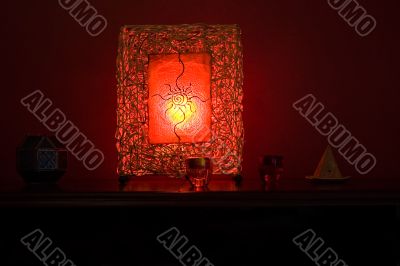 the red light