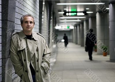 Man in subway