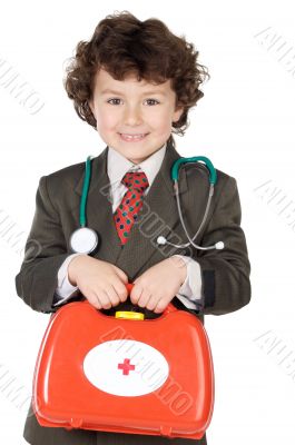 Adorable future doctor