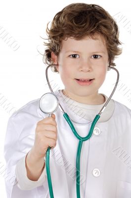 Adorable future doctor