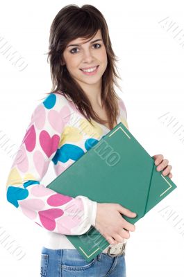 attractive girl student