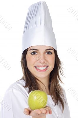attractive cook woman