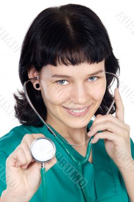 Attractive lady doctor