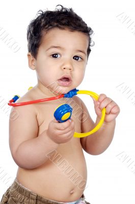 Adorable future doctor